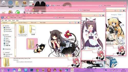 【win7主题】萌萌的猫耳少女