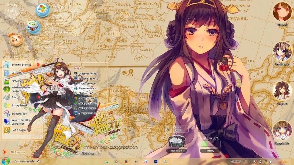 【win7】- 舰娘-金刚/Kongou “Kantai Collection” By Kurohtenshi