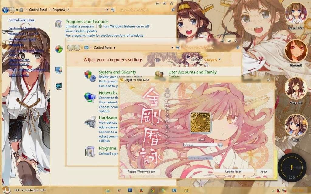 【win7】- 舰娘-金刚/Kongou “Kantai Collection” By Kurohtenshi