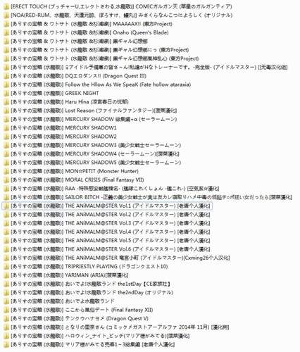 【绅士本子】[ありすの宝箱 (水龍敬)]76本合集(2.68G)