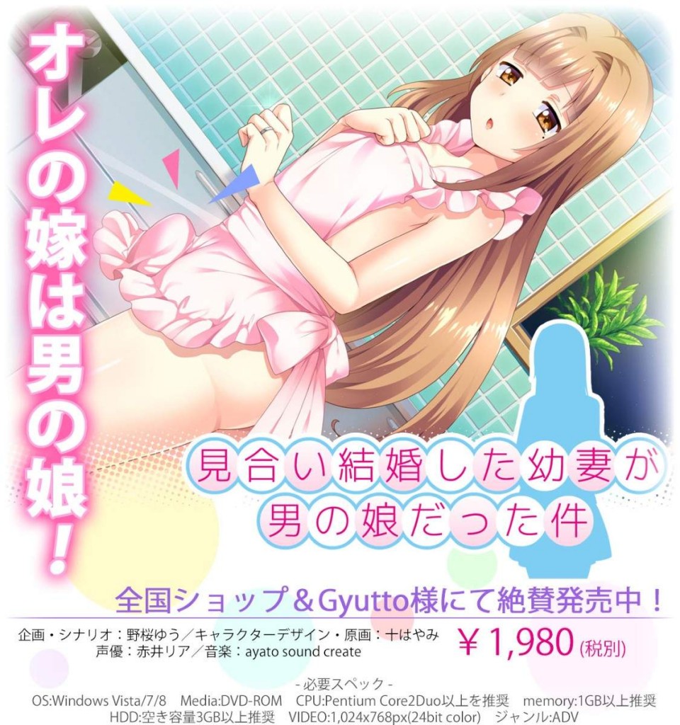 【绅士游戏】見合い結婚した幼妻が男の娘だった件 DL版