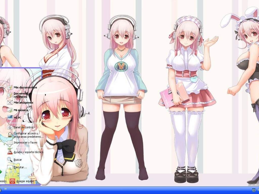 【winXP主题】-Super Sonico/超级索尼子