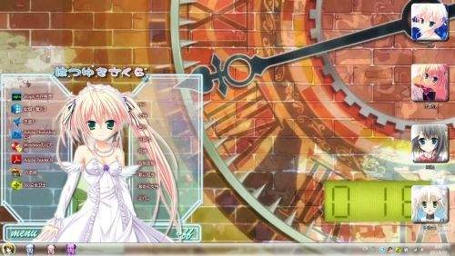 【win7主题】初雪樱花（はつゆきさくら） by 萧萧