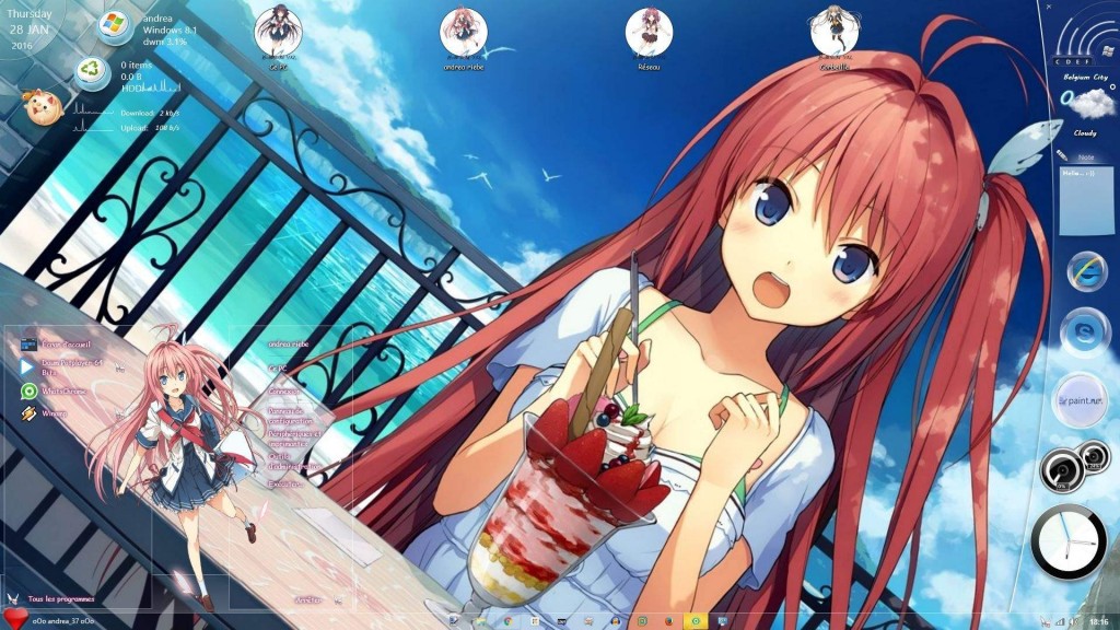 【win8主题】苍之彼方的四重奏/Ao no Kanata no Four Rhythm Windows 8.1 by andrea_37