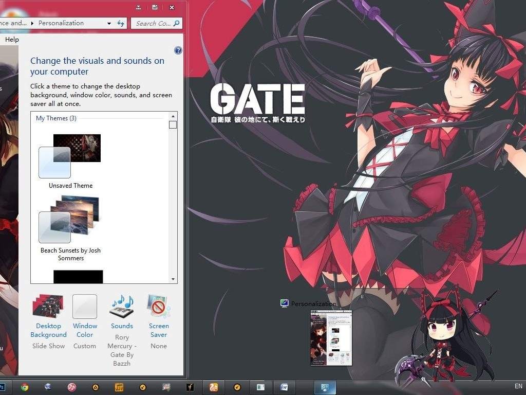 【win7主题】-Rory Mercury/死神萝莉-