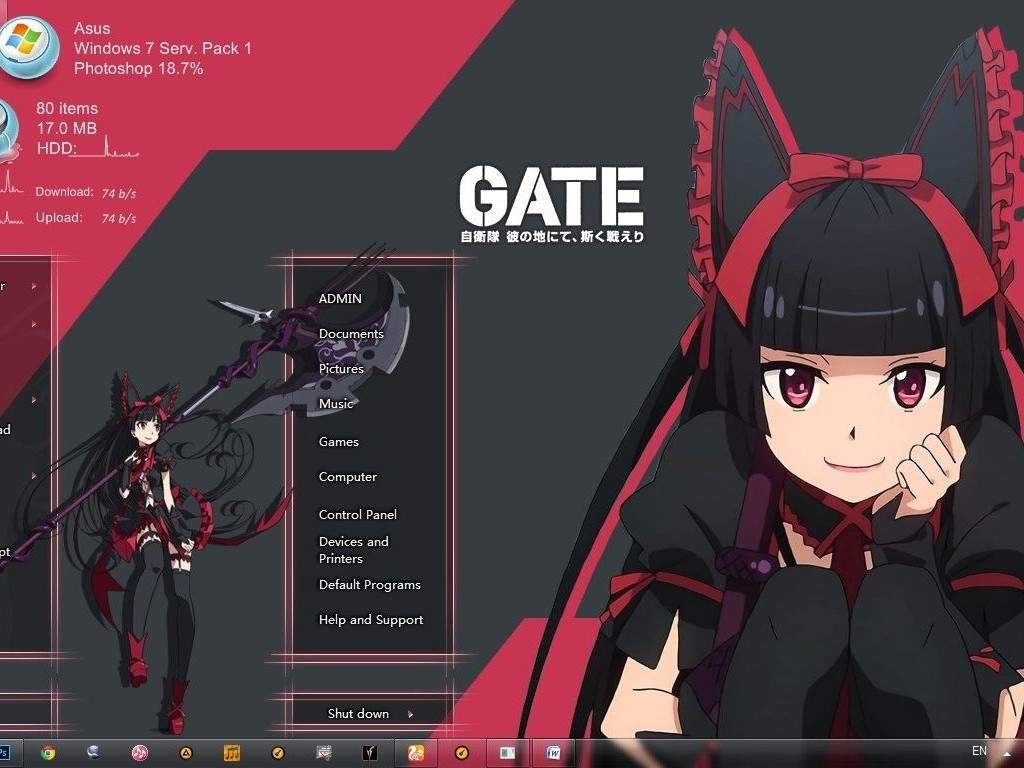 【win7主题】-Rory Mercury/死神萝莉-