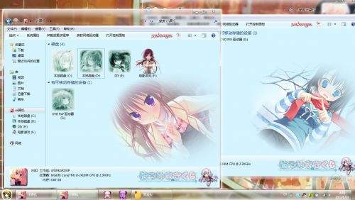 【win7主题】初雪樱花（はつゆきさくら） by 萧萧