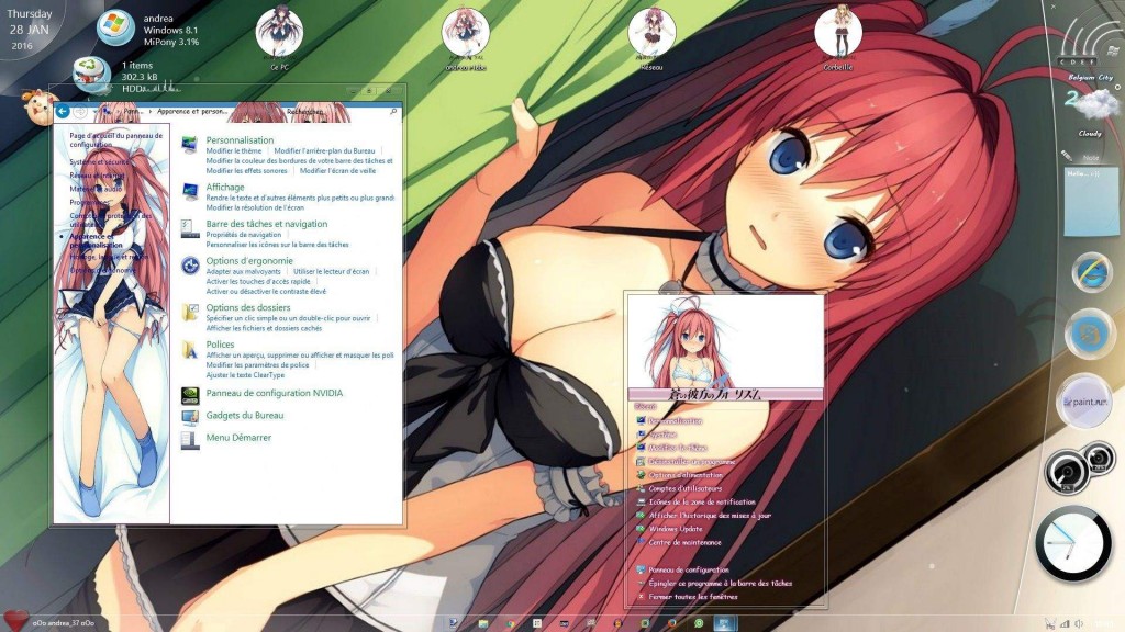 【win8主题】苍之彼方的四重奏/Ao no Kanata no Four Rhythm Windows 8.1 by andrea_37