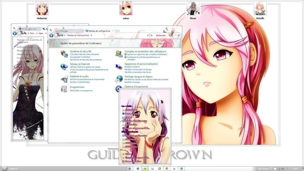 【win7主题】罪恶王冠蝶祈/Inori Windows 7 by andrea_37