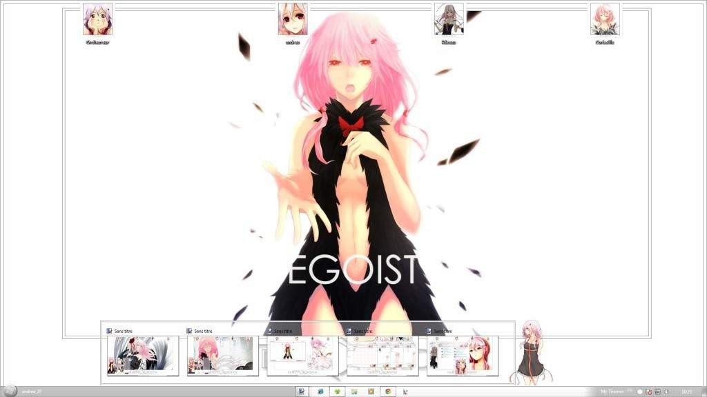 【win7主题】罪恶王冠蝶祈/Inori Windows 7 by andrea_37