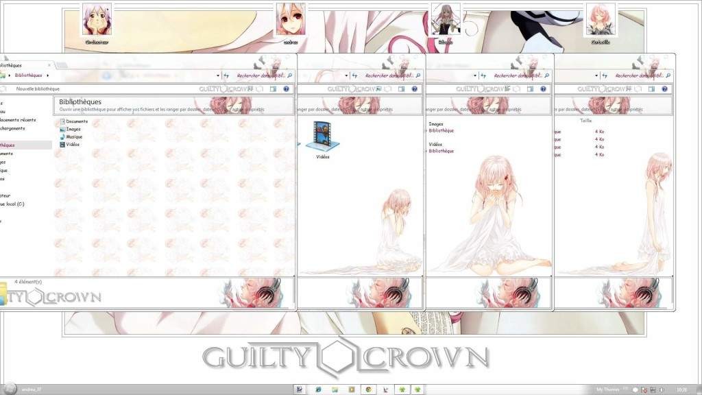 【win7主题】罪恶王冠蝶祈/Inori Windows 7 by andrea_37