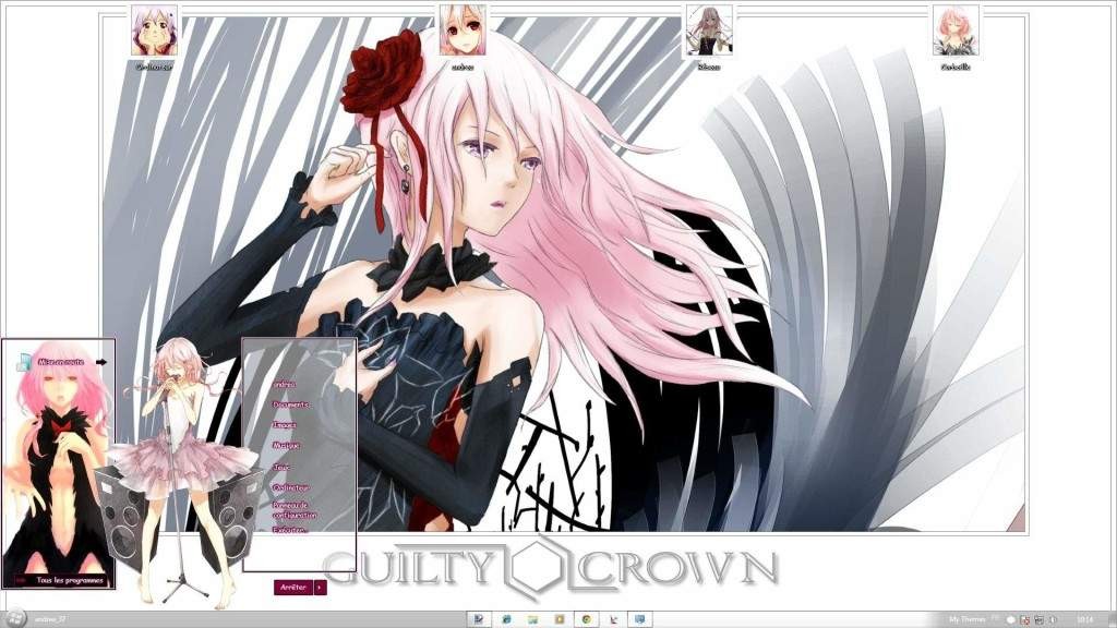 【win7主题】罪恶王冠蝶祈/Inori Windows 7 by andrea_37