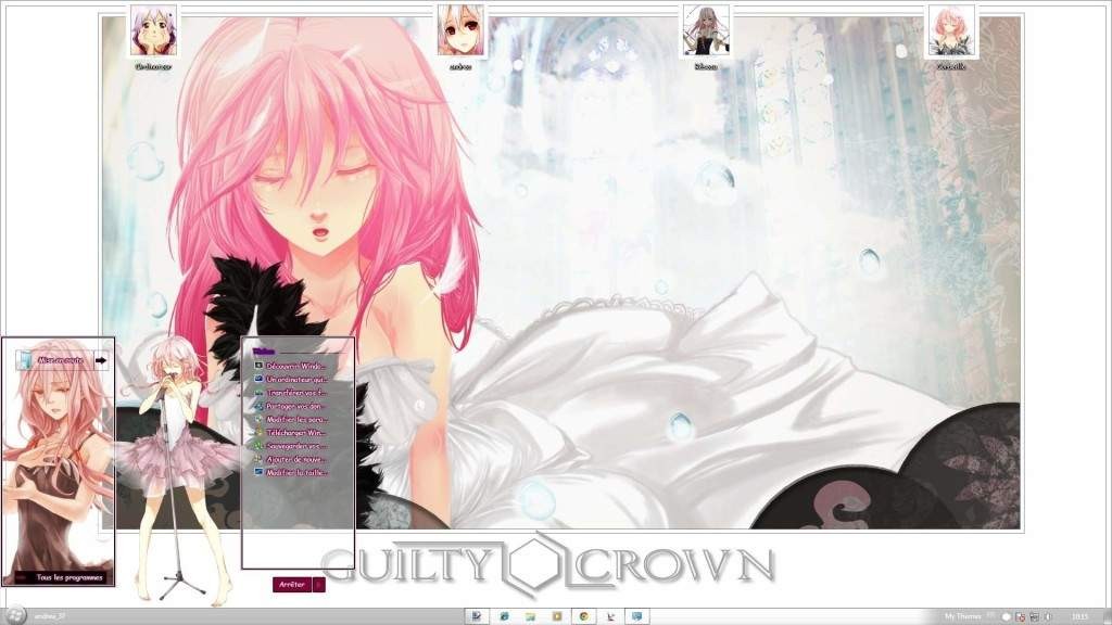 【win7主题】罪恶王冠蝶祈/Inori Windows 7 by andrea_37