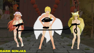 【MMD】Yukari, Nine Tail Lisa, Young Ran {DapStep} R18-萌心次元|MoxACG.Moe