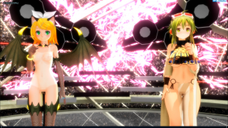 【MMD】リンちゃんとGUMIたんでViva Happy!-萌心次元|MoxACG.Moe