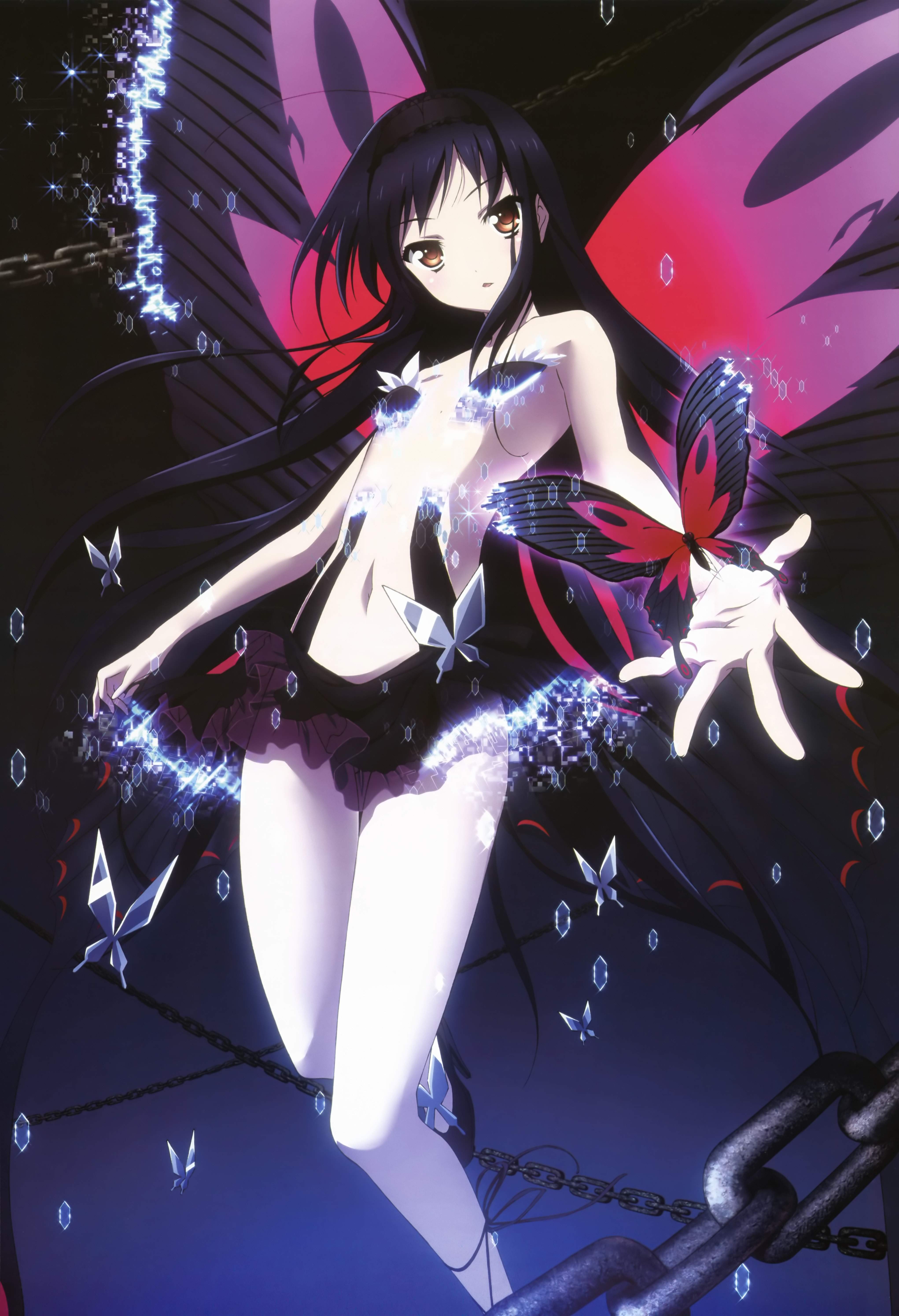 yande.re 210885 accel_world fairy iida_eriko kuroyukihime leotard see_through wings