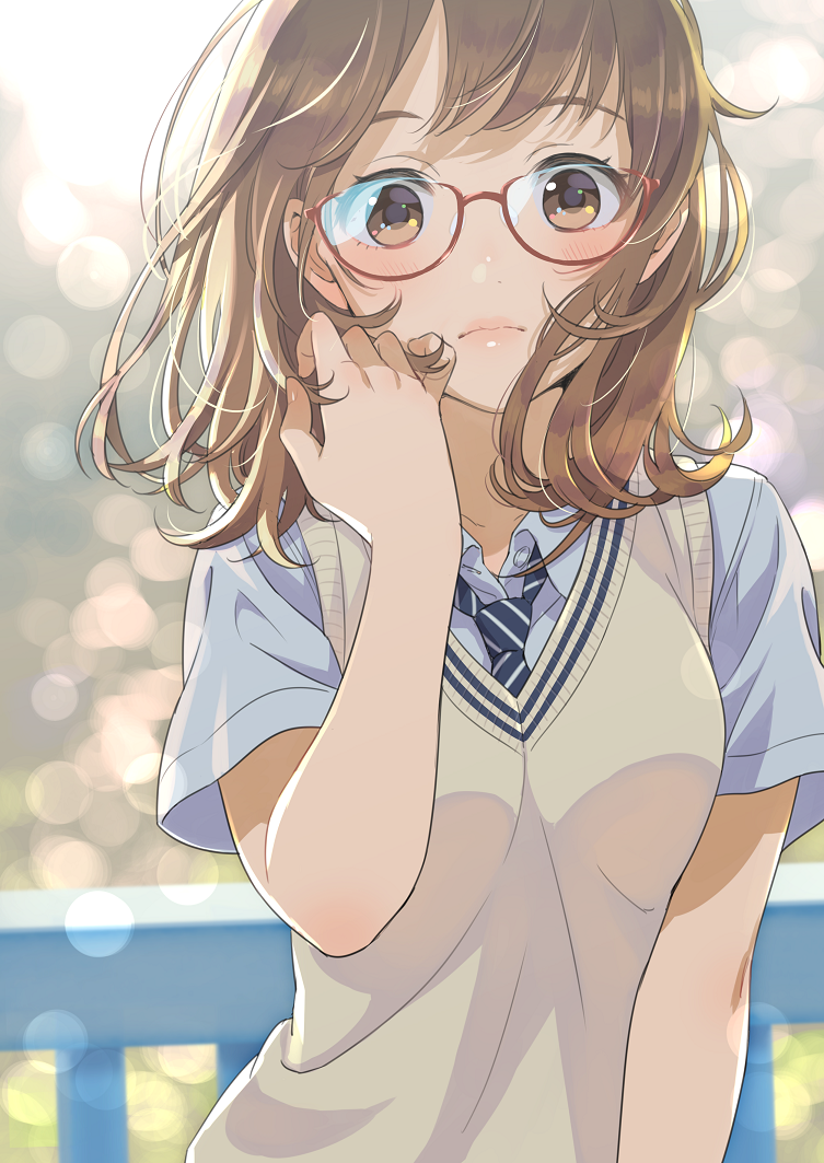 Anime pictureoriginal morikura en single tall image blush short hair 753x1063496628en